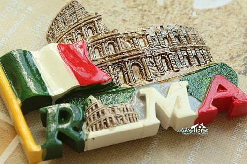 Italy Roma Colosseum Colosseo Tourist Travel Souvenir 3D Resin Fridge Magnet - Bild 1 von 4