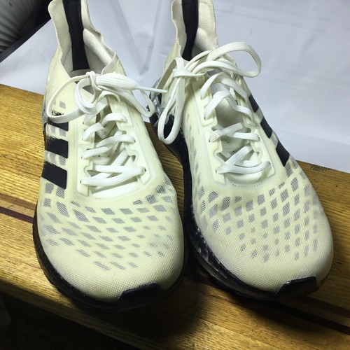 Scarpe da corsa Adidas UltraBoost PB bianche grigio cruscotto taglia 9 US EG0424 - Foto 14 di 14