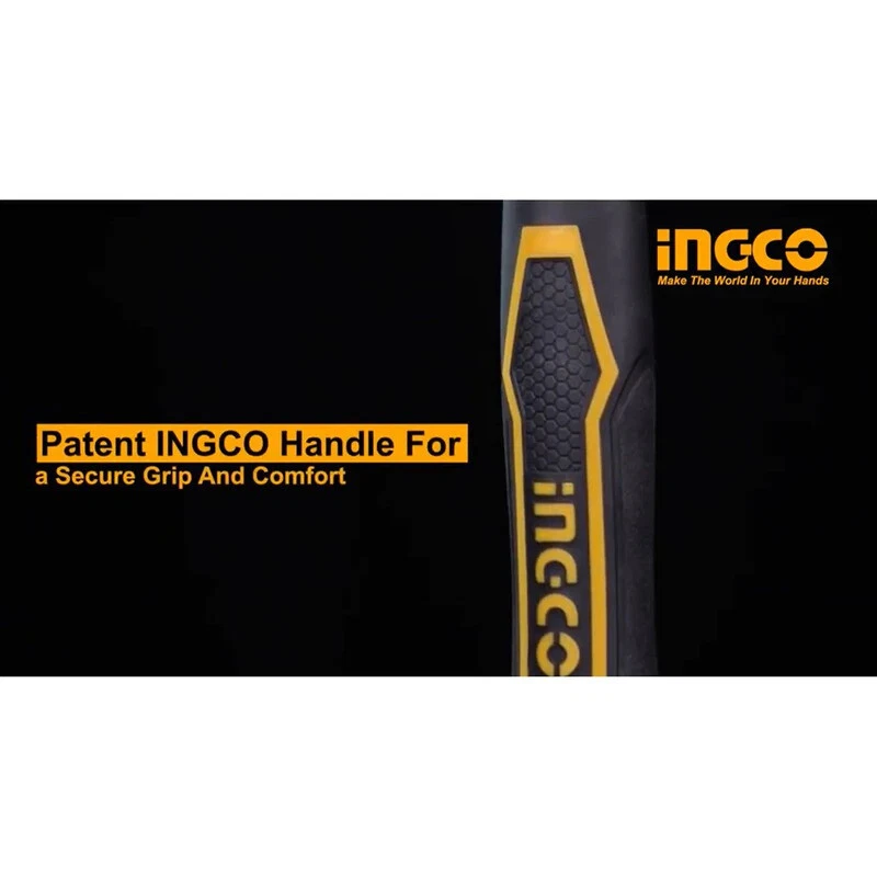 INGCO  Claw Hammer Fiberglass Handle 8oz 16oz 20oz Drop Forged Fiberglass handle - image 2 of 4