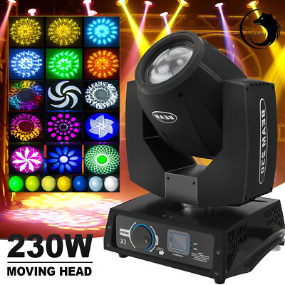 230W 7R Zoom Moving Head Beam Sharpy Stage Lighting 24 Prism DMX Light