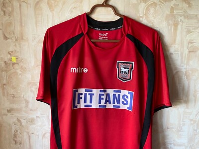 Maillot Extérieur Ipswich Town 2008/2009 - MITRE - Rouge - Taille L/XL - Occasion