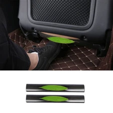 For Volvo XC60 2018-2023 Black Stainless Rear Seat Anti-Kick Strip Cover Trim 2P