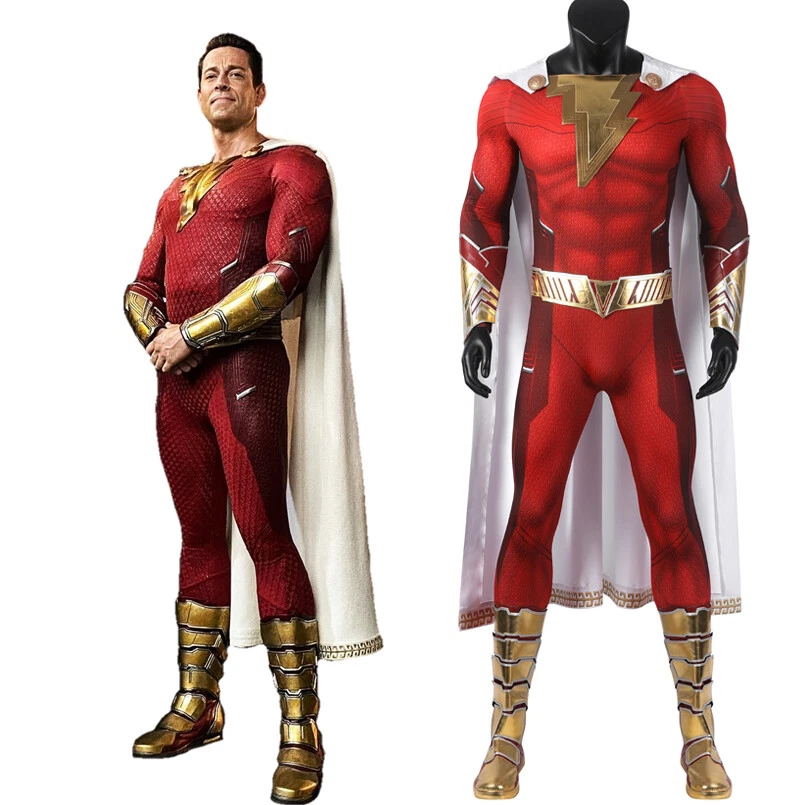 Shazam Costume Fury of the Gods Billy Batson Cosplay Outfit | eBay