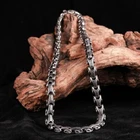 Ouroboros Dragon Link Chain Necklaces Stainless Steel Viking Cuban Men's Jewelry
