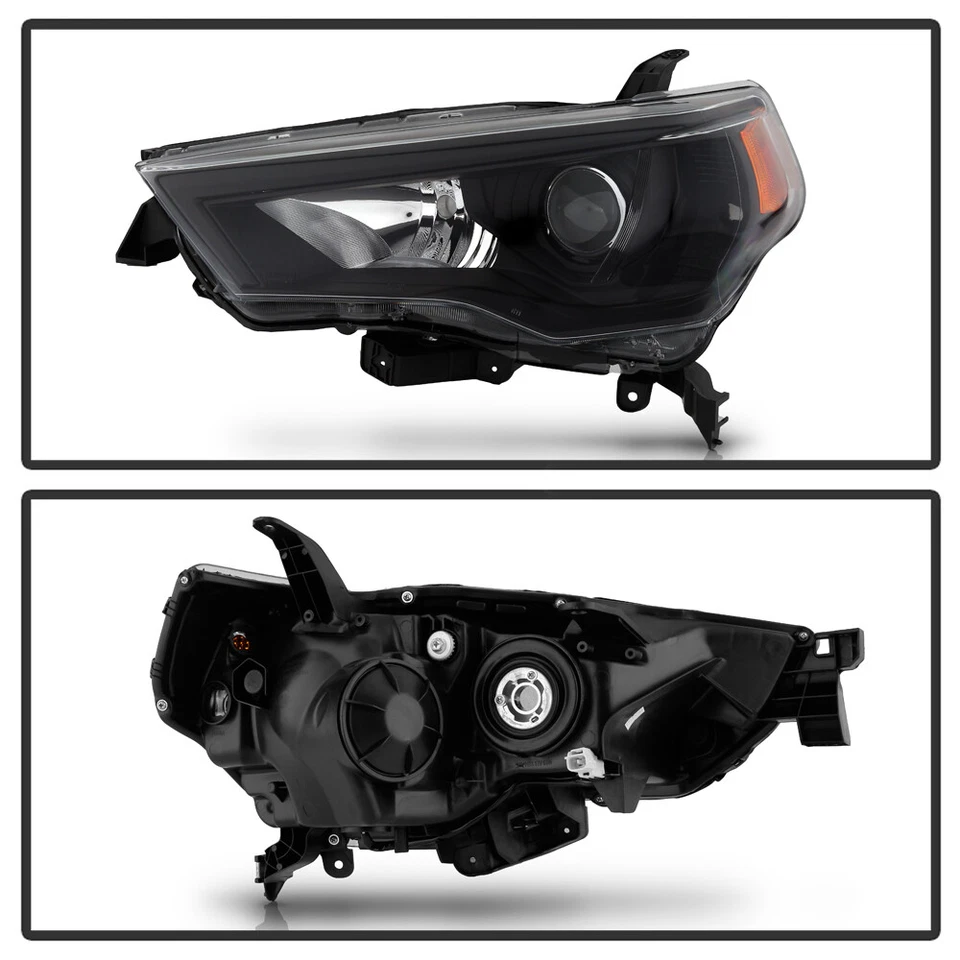 Juego de faros proyectores negros izquierda+derecha para Toyota 4Runner 2014-2020 Foto 3 de 4