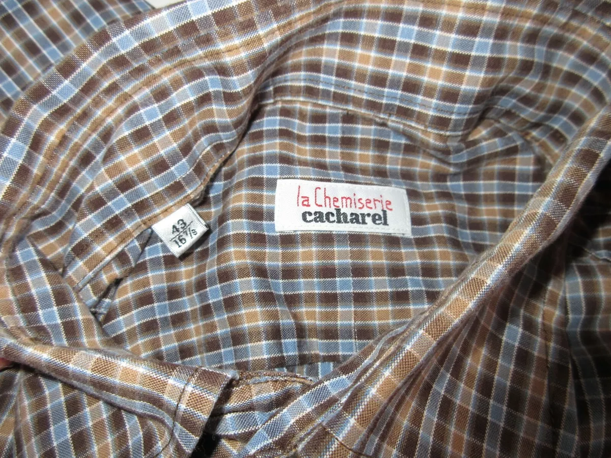 chemise Cacharel carreaux taille 43 16 7 8