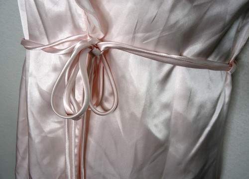 Intimo Donatella Babydoll Nightie Robe Set Small Pink Satin Lingerie Lace Sheer - Picture 7 of 10