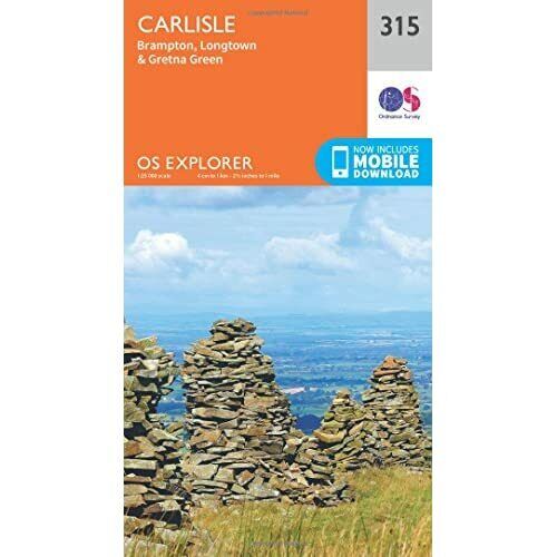 OS Explorer Map (315) Carlisle, Brampton, Longtown and  - Map NEW Ordnance Surve - Picture 1 of 2