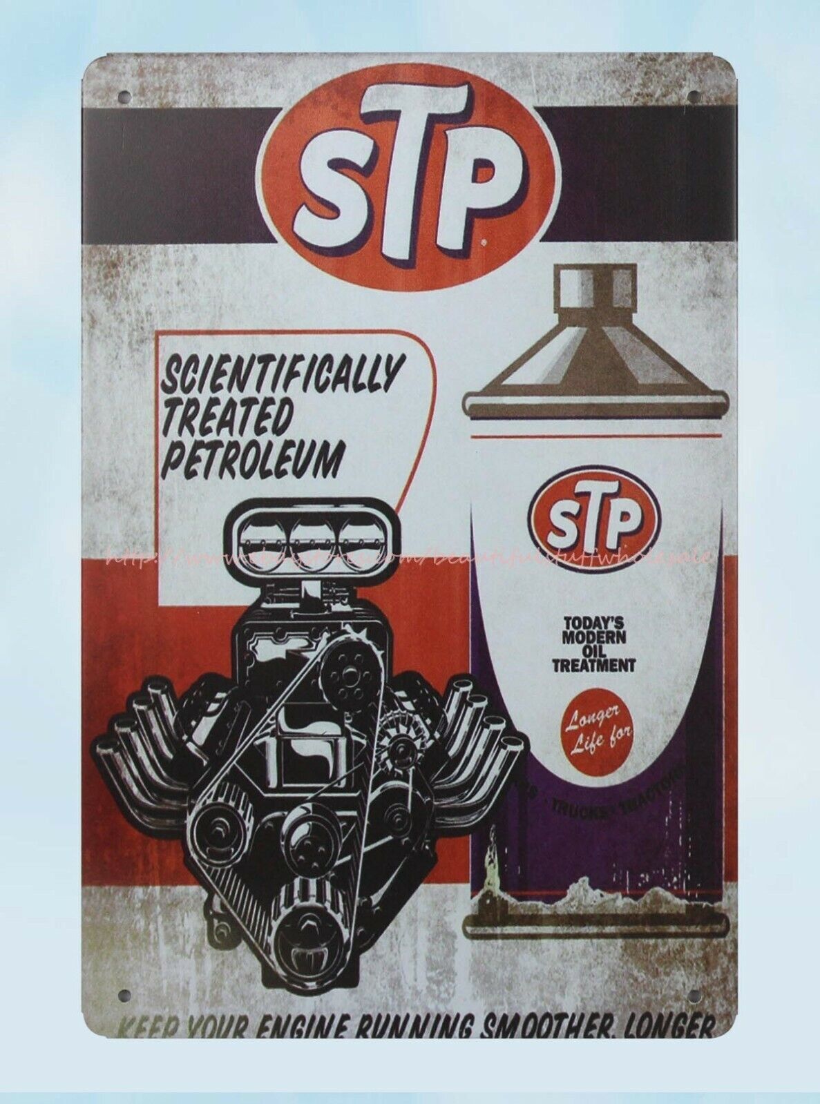 Vintage Albaine Olil metal tin sign for dorm room wall decor