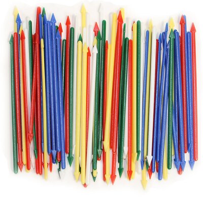 Summer Party Spears Luau Plastic 3.25'' Cocktail Drink Picks, 100 CT, Multi-Color