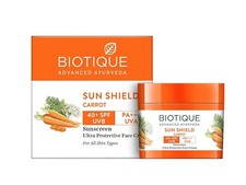 Biotique Carrot Face Cream  SPF 40 UVA/UVB Sunscreen  50ml