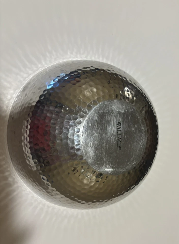 Винтажная фарфоровая чаша из кованого олова Wallace - Изображение 3 из 4