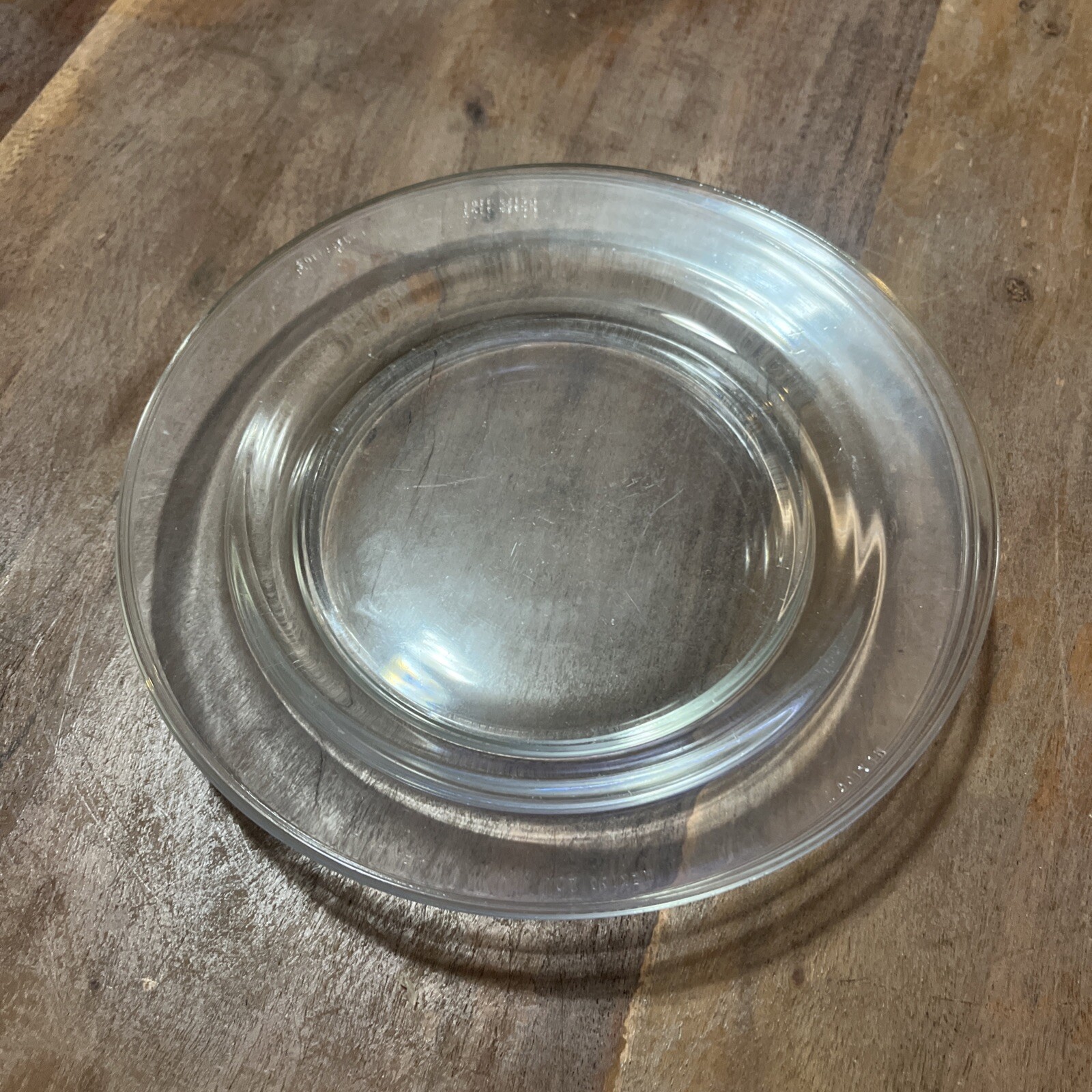 Set of 3- Vintage Forte Crisa Glass 7-3/8” Salad Plates. Excellent Cond