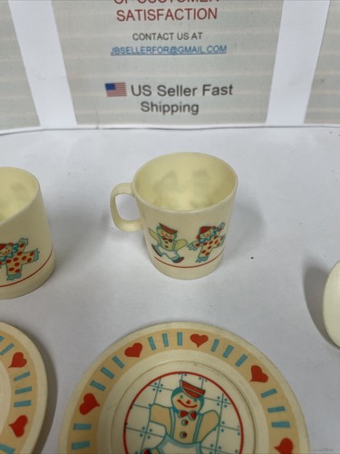 Vintage Chilton Toys 6 Piece Tea Cup And Platter Set - Picture 4 of 12