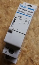 Hager EP511N 236995 Stromstoßschalter 12V 16A Tastrelais 1S Treppenhausschalter