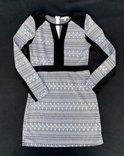 Black and white party dress