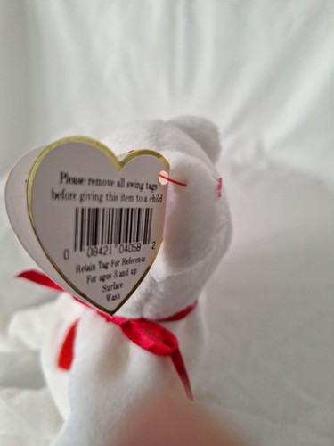 Ty 4058 Valentino Bear Beanie Baby 1994 - Bild 8 von 10