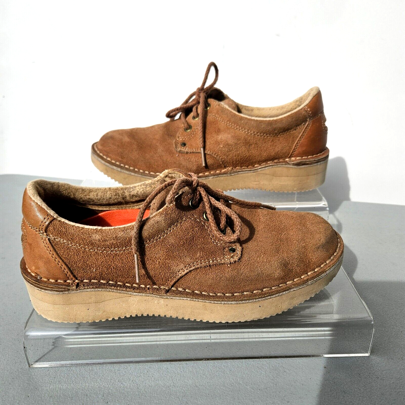 SAOLA Rocsports By Rockport 7 M suola Vibram scamosciata castagno stringata