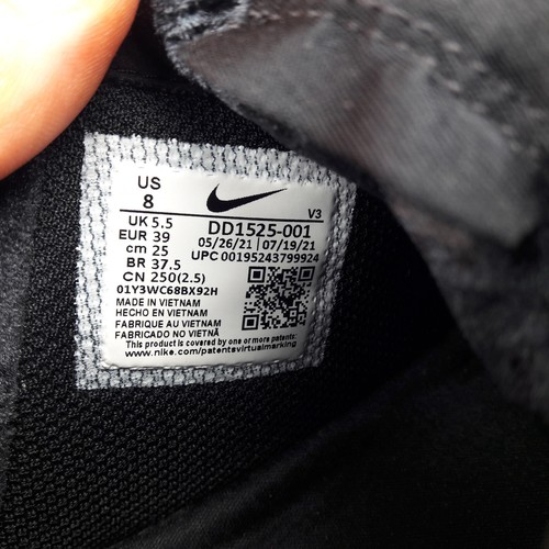 Nike Air Mujer Entrenadores Reino Unido 5.5 Negro Air Force One Colgante AF1 Zapatos EU 39 - Imagen 14 de 14