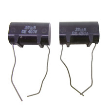  2-pcs 0.22uf 400VDC 5 GE Capacitors  New Old Stock