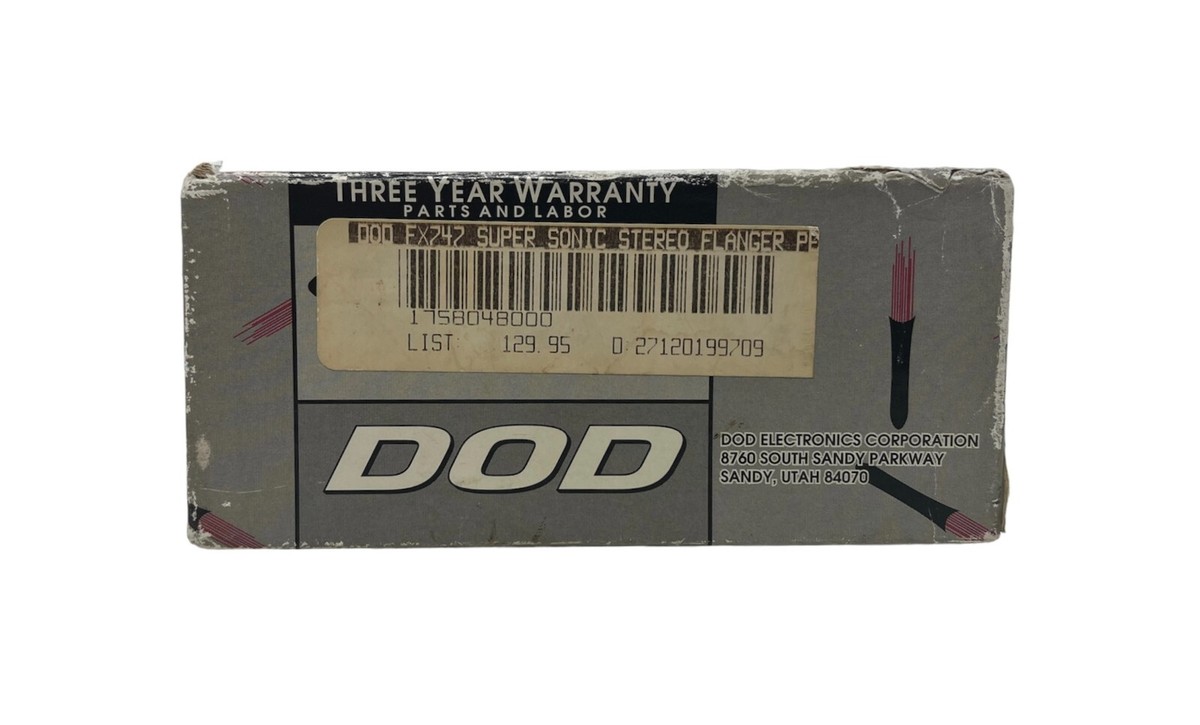 DOD FX747 Supersonic Stereo Flange Analog Flanger Pedal w