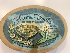 VTG Glafey Nacht Lichte Flame Floats Tiny Floating Candles - West Germany, 1958