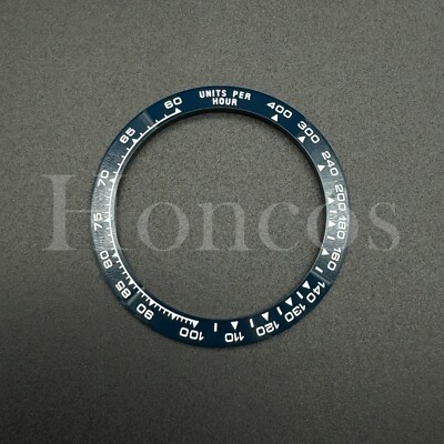 CERAMIC BEZEL FITS FOR ROLEX DAYTONA 16500 16520 116500 116520 D/BLUE ENGRAVED