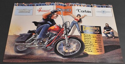 1992-print-ad-david-mann-motorcycle-magazine-centerfold-easyriders