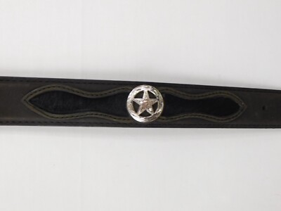 Ranger Belt Company Black Western Belt Genuine Leather and