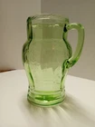 Cameo Green Pitcher 8.5" 56 oz Hocking Glass Company