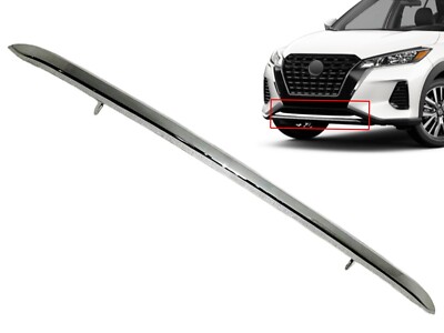 KN Fits 2021-2023 Nissan Kicks Front Bumper Chrome Molding Trim