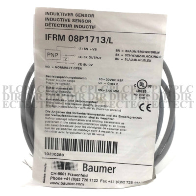 NEW Baumer IFRM 08P1713 / L Inductive Proximity Switch
