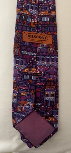 Vintage Silk Missoni Cravatte Tie Rare Mens - Picture 3 of 9