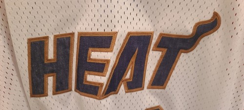 NWT NBA Adidas Limited Edition Miami Heat Dwyane Wade Jersey Men XL 3 Denim SEWN - Picture 4 of 10
