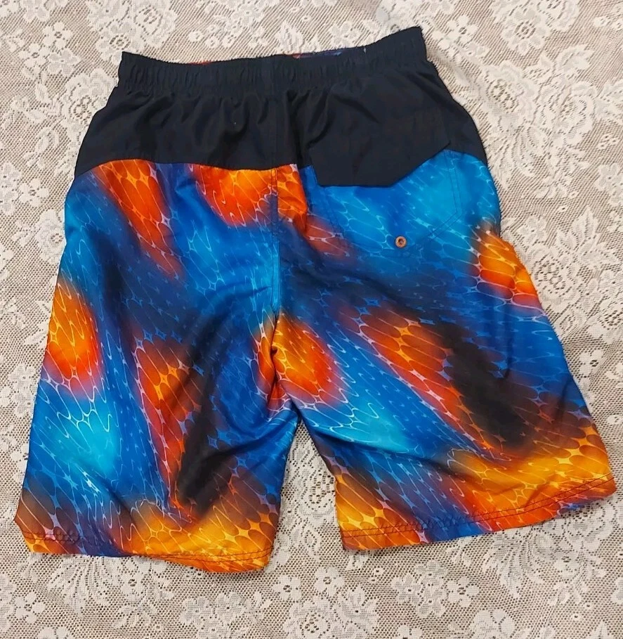 Pantalones cortos/trunks de natación Ocean Pacific OP para niños talla XXL azul/negro/naranja Foto 2 de 4