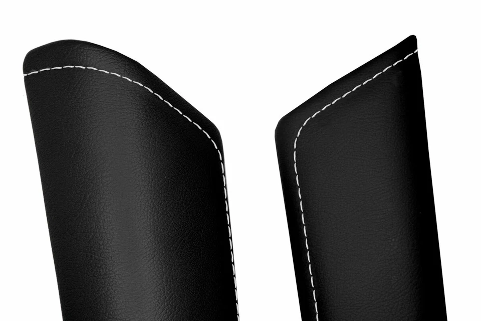 Door Panel Upper Trim Cover for Subaru BRZ Scion GRS Toyota 13-20 White Stitch - Image 4 of 4