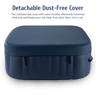 CO-Z Squared Hot Tub Portable Inflatable Swim Spa Outdoor Bath