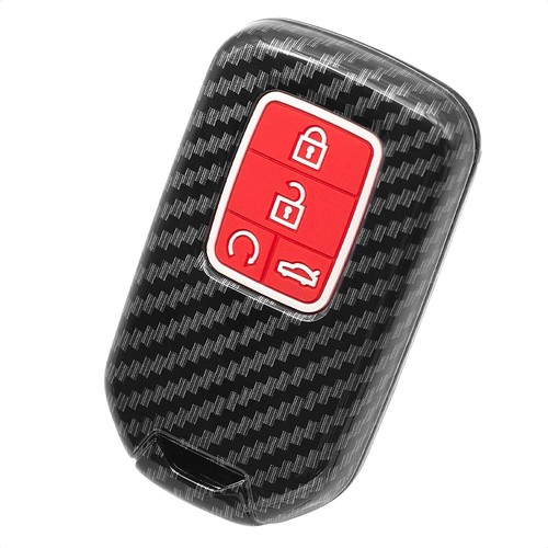 Fit Honda Civic Accord CRV Pilot 4 Button Remote Carbon Fiber Key Fob Cover Case - Picture 10 of 17