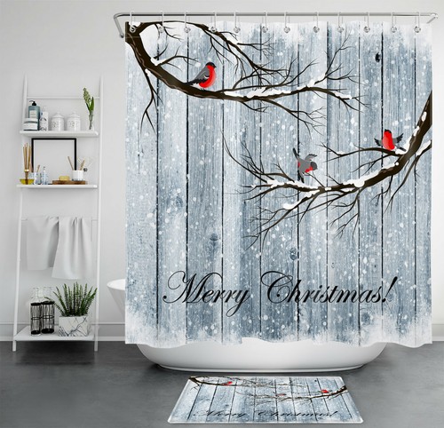 christmas shower curtain