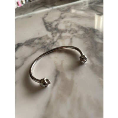 【ALEXANDER MCQUEEN】ブレスレットバングル Twin Skull アクセサリー Alexander McQUEEN TWIN SKULL BRACELET McQueen