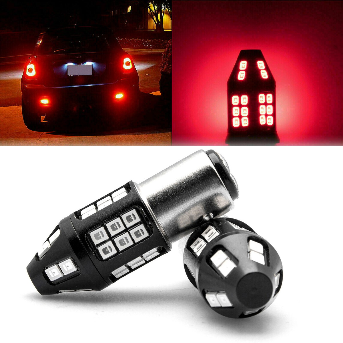 1157 BAY15D Red Flashing 5 Times Strobe Blinking Warning LED Brake 1157 BAY15D Red Flashing 5 Times Strobe Blinking Warning LED Brake