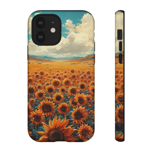 Phone Case for iPhone, Pixel, Galaxy - Sunflower Field Floral Sky Flower Cover - Picture 79 of 191