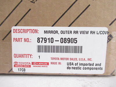 Genuine OEM Toyota 87910-08905 Passenger Side Mirror Base Assy 2013 ...
