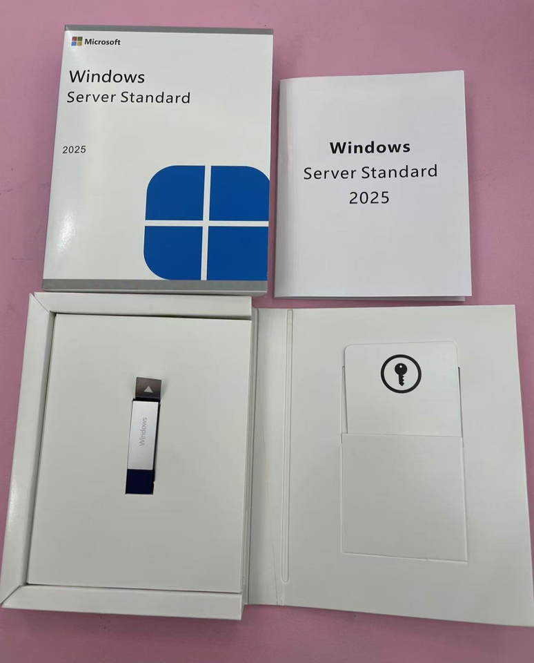 Microsoft Windows Server 2025 Standard 24 Core 50 CALs USB Installation ...