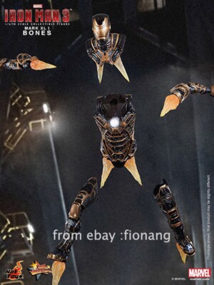 Iron Man 3 Bones ホットトイズ Figure Hot Toys MMS251 - Marvel Comics - Iron Man 3 - Iron