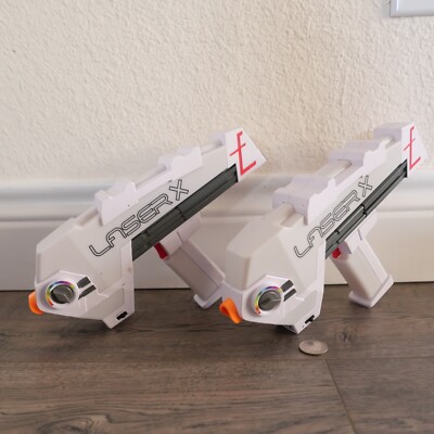 Laser X Revolution Laser Tag Blasters, Set Of 2 Working Lights And Sound
