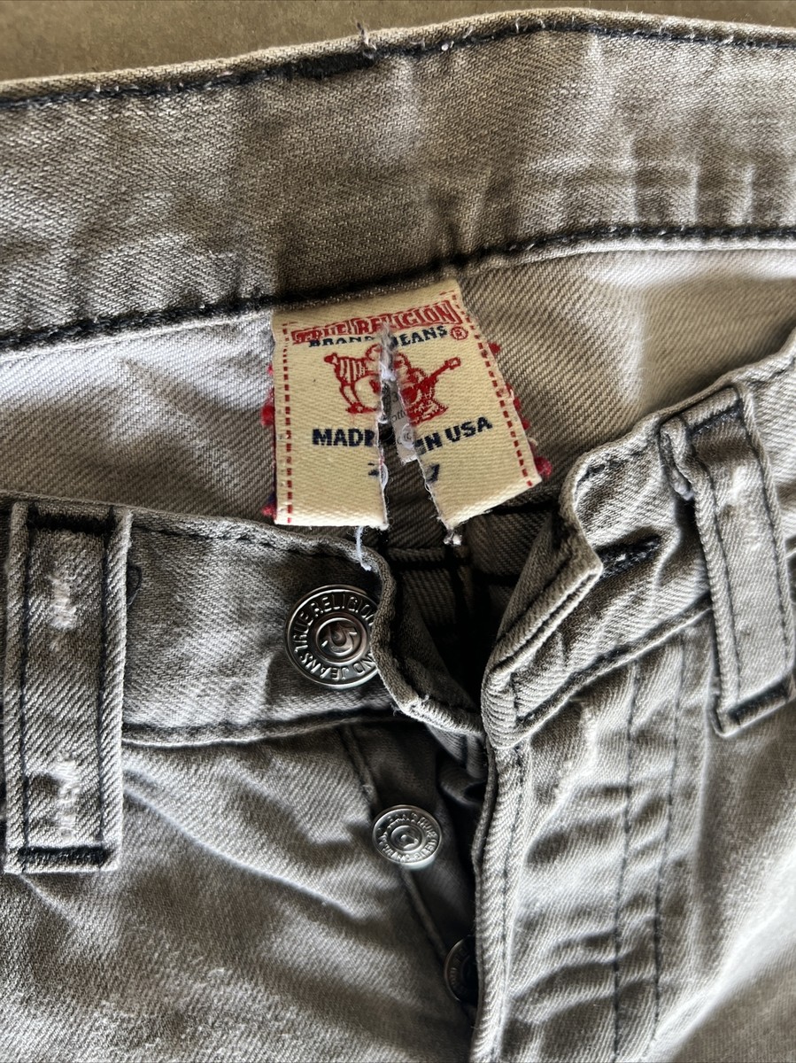 TRUE RELIGION GREY GRAY Jeans Women's Size 27 27X31” TRW4100 TRUE RELIGION GREY GRAY Jeans Women's Size 27 27X31” TRW4100