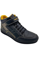 Geox Kids Boy's Arzach 19 L Shoe Black/Yellow