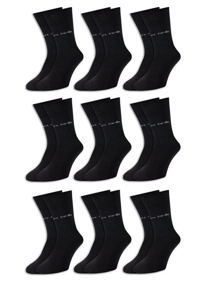 Pierre Cardin - Herren Socken Premium, Business Schwarz, Baumwolle - Elastisch - Bild 2 von 3