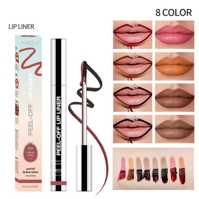 Lip Liner Peel off Lip Liner Tattoo Lip Stain Peel Off Long Lasting Waterproof *